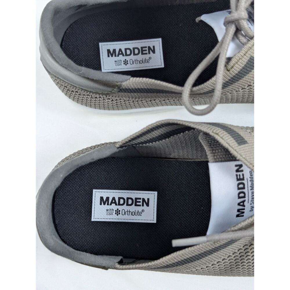 Madden‎ Mens 9.5 Graphite Sneakers Ortholite Insoles Casual Shoes NWB